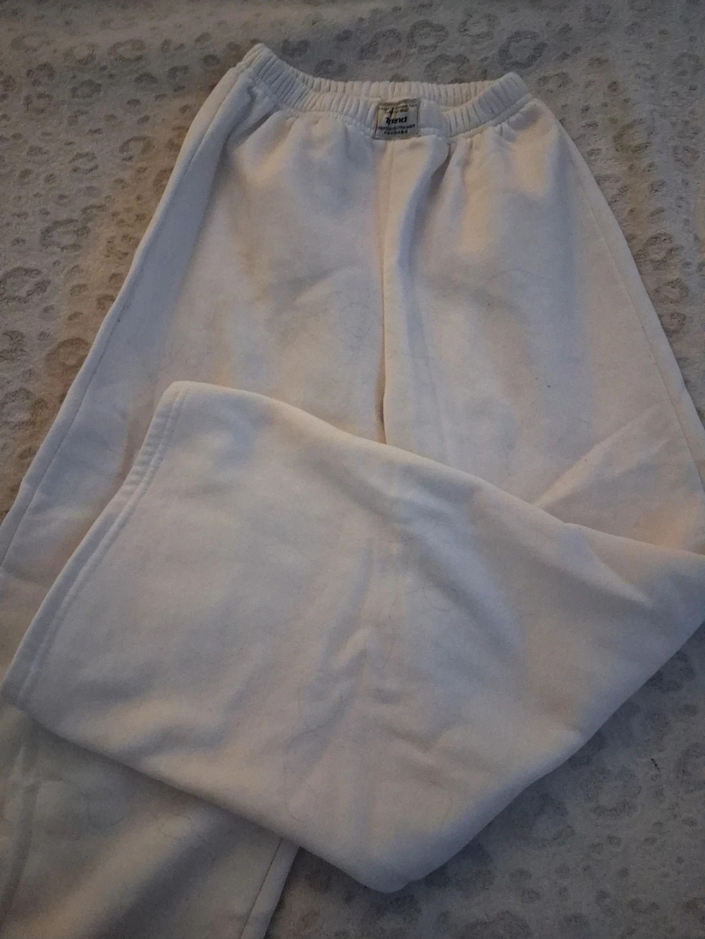 Women's Straight-Leg Sweatpants in White